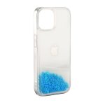 Back panel cover iLike Apple iPhone 11 Silicone Case Water Glitter Blue