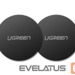 Auto holder Ugreen  2x metal plates plate for magnetic phone holders Black