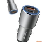Autolaadijad Dudao  USB / USB Car Charger Type C Power Delivery Quick Charge 22.5 W Gray 