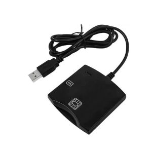 Converter CP  CP ID1 2in1 USB 2.0 ID Card reader with SIM Card slot 80cm Cable (6.5x6cm) Black