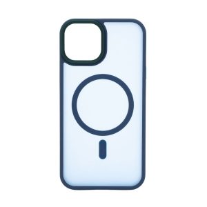 Nugarėlės dėklai Evelatus Apple iPhone 14 Hybrid Case With MagSafe PC+TPU Blue