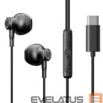 Wired headphones Joyroom  TYPE-C Series JR-EC07 USB-C in-ear headphones metal Black