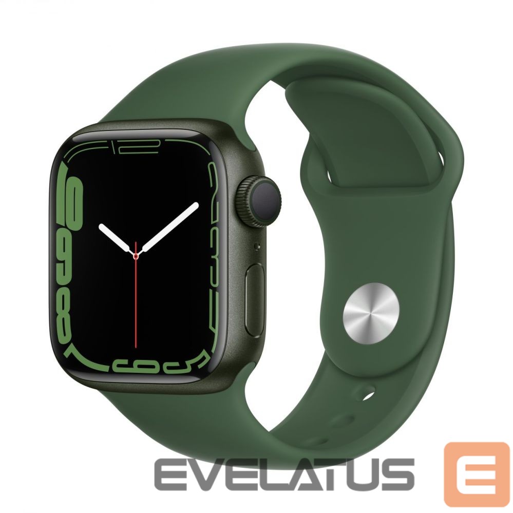 Nutikell Apple Watch Series 7 GPS, 41mm Green Aluminium Case with Sport Band - Regular Clover