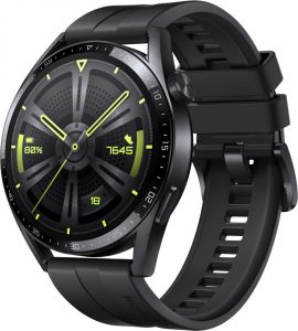 Viedpulksteni Huawei  Watch GT 3 46mm With Black Sport Strap Black