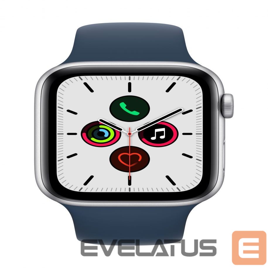 Viedpulksteni Apple Watch SE GPS 44mm Silver Aluminium Case with Sport Band Abyss Blue