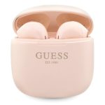 Bezvadu austiņas Guess  Bluetooth headphones GUTWST26PSP TWS + docking station pink/pink Classic EST Log Pink