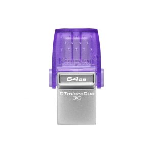 Mälupulk Kingston  DataTraveler DT Micro Duo 3C 64 GB, USB Type-C and Type-A, Purple 