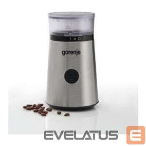 Coffee machine GORENJE  Coffee grinder SMK150E 150 W, Coffee beans capacity 60 g, Lid safety switch, Stainless steel 