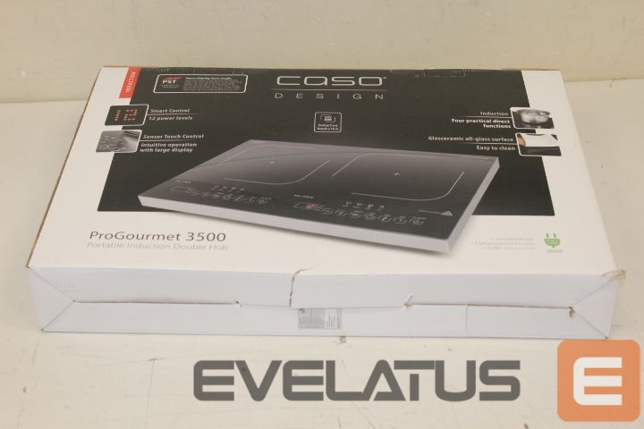 Электрическая печь Caso SALE OUT. ProGourmet 3500 Hob Hob ProGourmet 3500 Number of burners/cooking zones 2, Black, DAMAGED PACKAGING, Timer, Induction