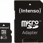 Other Computer Accessory Intenso  MEMORY MICRO SDHC 8GB C10/W/ADAPTER 3413460 