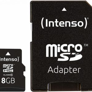 Cita datorprece Intenso  MEMORY MICRO SDHC 8GB C10/W/ADAPTER 3413460 