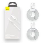 Kabelis Baseus  CABLE USB TO USB-C 1.5M/2PCS WHITE TZCATZJ-02 