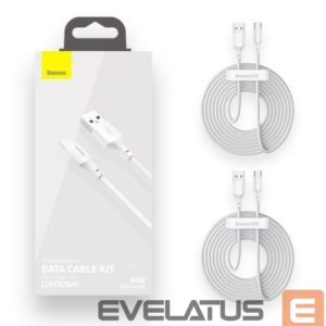Kaabel Baseus  CABLE USB TO USB-C 1.5M/2PCS WHITE TZCATZJ-02 