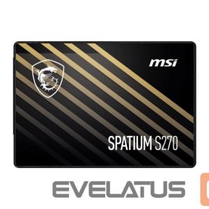 Kõvaketas SSD MSI  SSD||SPATIUM S270|960GB|SATA|3D NAND|Write speed 450 MBytes/sec|Read speed 500 MBytes/sec|2,5"|TBW 500 TB|MTBF 2000000 hours|S78-440P130-P83 