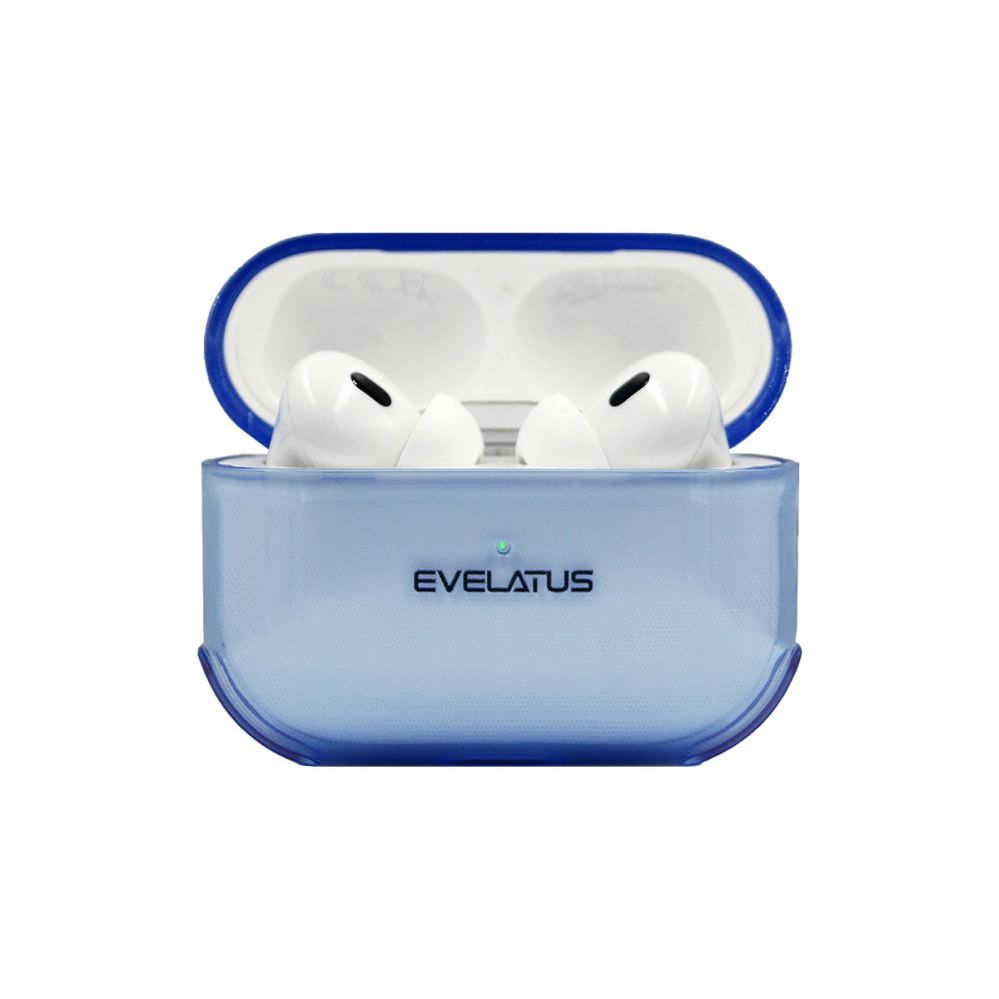 Maciņš austiņām Evelatus Apple AirPods Pro TPU Protective Case Transparent Blue