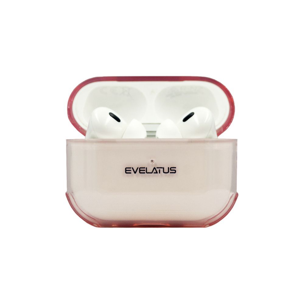 Maciņš austiņām Evelatus Apple AirPods Pro 2 TPU Protective Case Transparent Pink