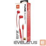 Wired headphones JBL  Tune 310C USB-C Red