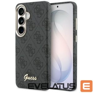 Чехол универсальная книжка Guess Samsung Galaxy S26 PU 4G Script Metal Logo With MagSafe Case Black