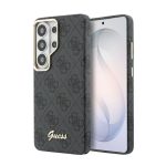 Чехол универсальная книжка Guess Samsung Galaxy S26 Ultra PU 4G Script Metal Logo With MagSafe Case Black