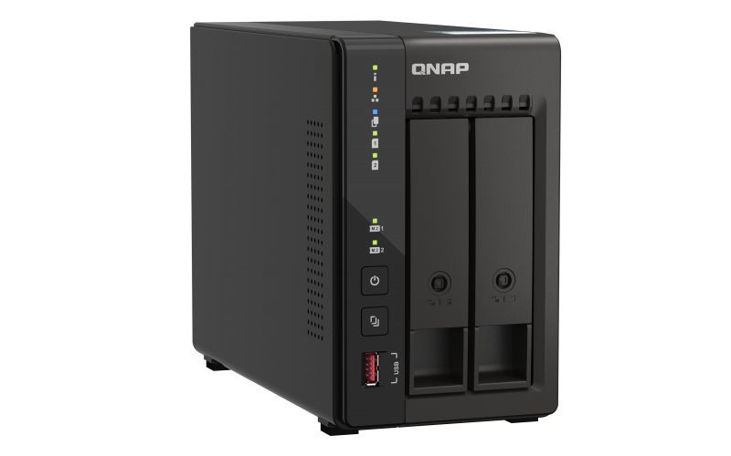Mälupulk QNAP 2-Bay desktop NAS TS-253E-8G J6412 4-core, Processor frequency 2.6 GHz, 8 GB, 2 x HDMI 1.4b, 2x M.2 2280 PCIe slots, 2x USB 2.0; 2 x USB Type-A