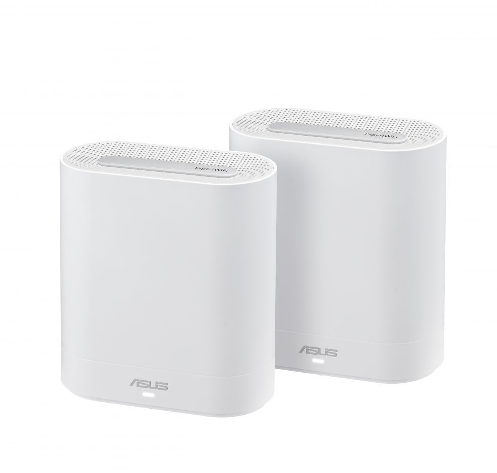 Ruuterid Asus Wifi 6 802.11ax Tri-band Business Mesh System EBM68 (2-Pack) 802.11ax, 4804 Mbit/s, 10/100/1000 Mbit/s, Ethernet LAN (RJ-45) ports 3, MU-MiMO No, No mobile broadband, Antenna type Internal, White