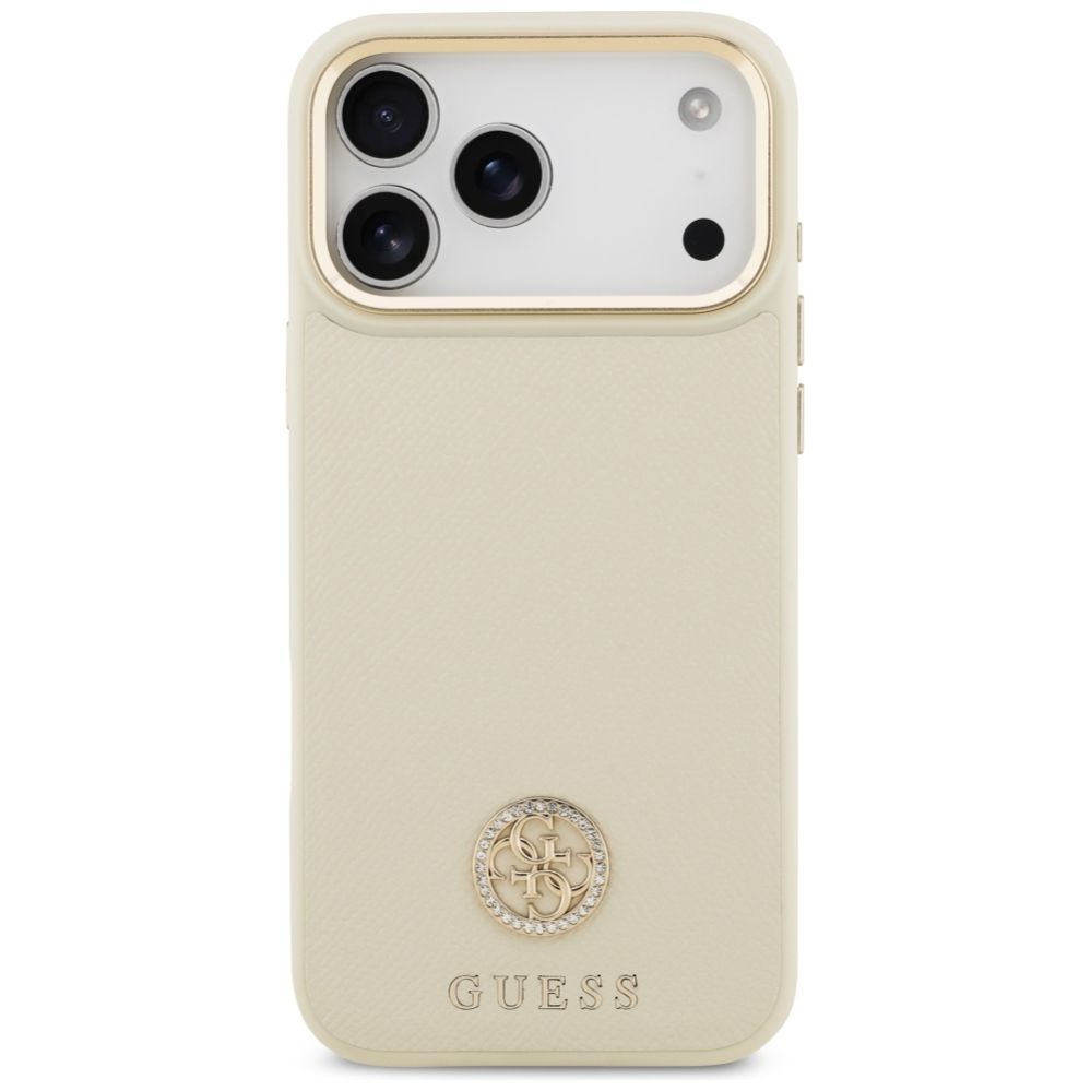Other goods Guess Guess Grained Strass Logo MagSafe case for iPhone 17 Pro Max - beige