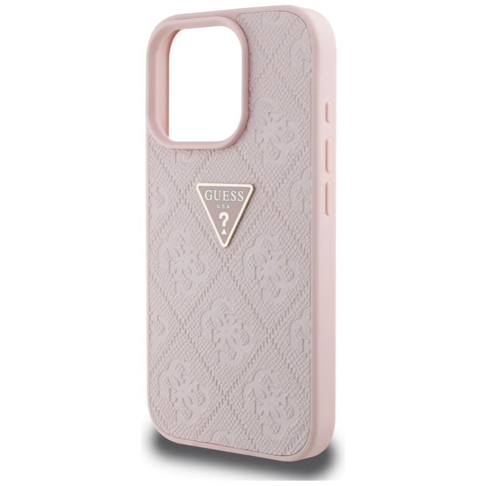 Other goods Guess Guess Hot Stamp 4G Pattern Triangle Metal Logo iPhone 16 Pro Case - Pink
