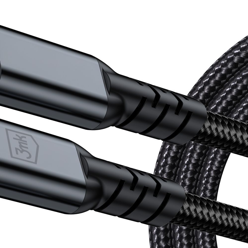 Muud kaubad 3MK 3mk Hyper Cable N-SERIES Thunderbolt 4 USB-C / USB-C 1m 48V/5A 40Gb/s 240W 8K60Hz - black