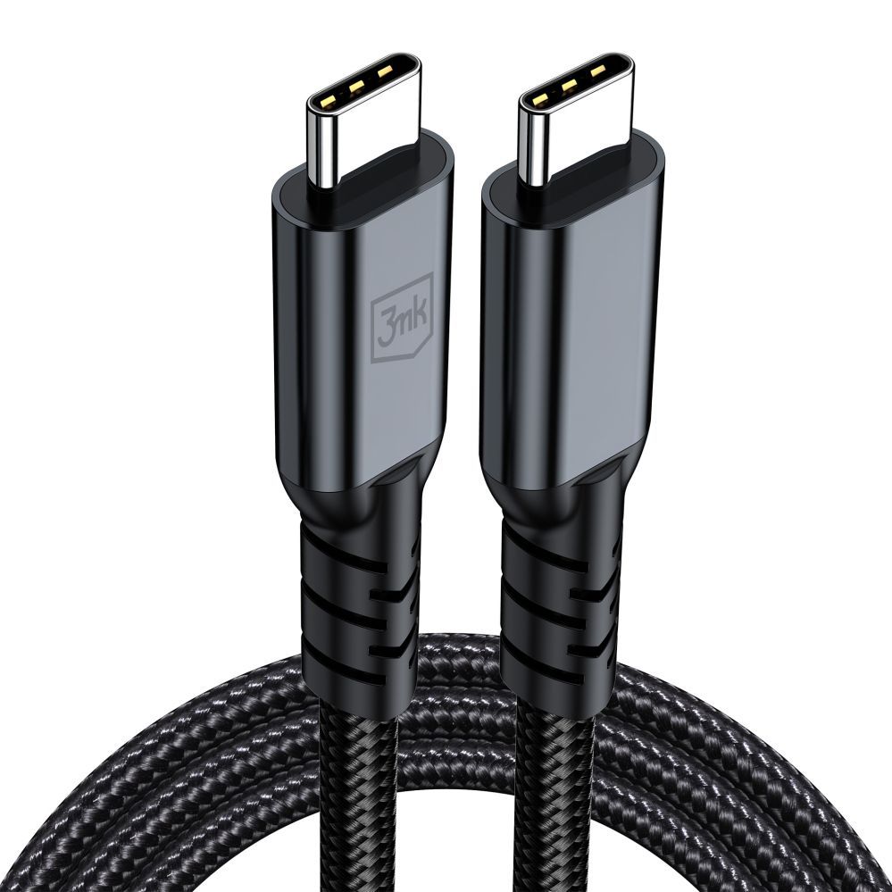 Muud kaubad 3MK 3mk Hyper Cable N-SERIES Thunderbolt 4 USB-C / USB-C 1m 48V/5A 40Gb/s 240W 8K60Hz - black