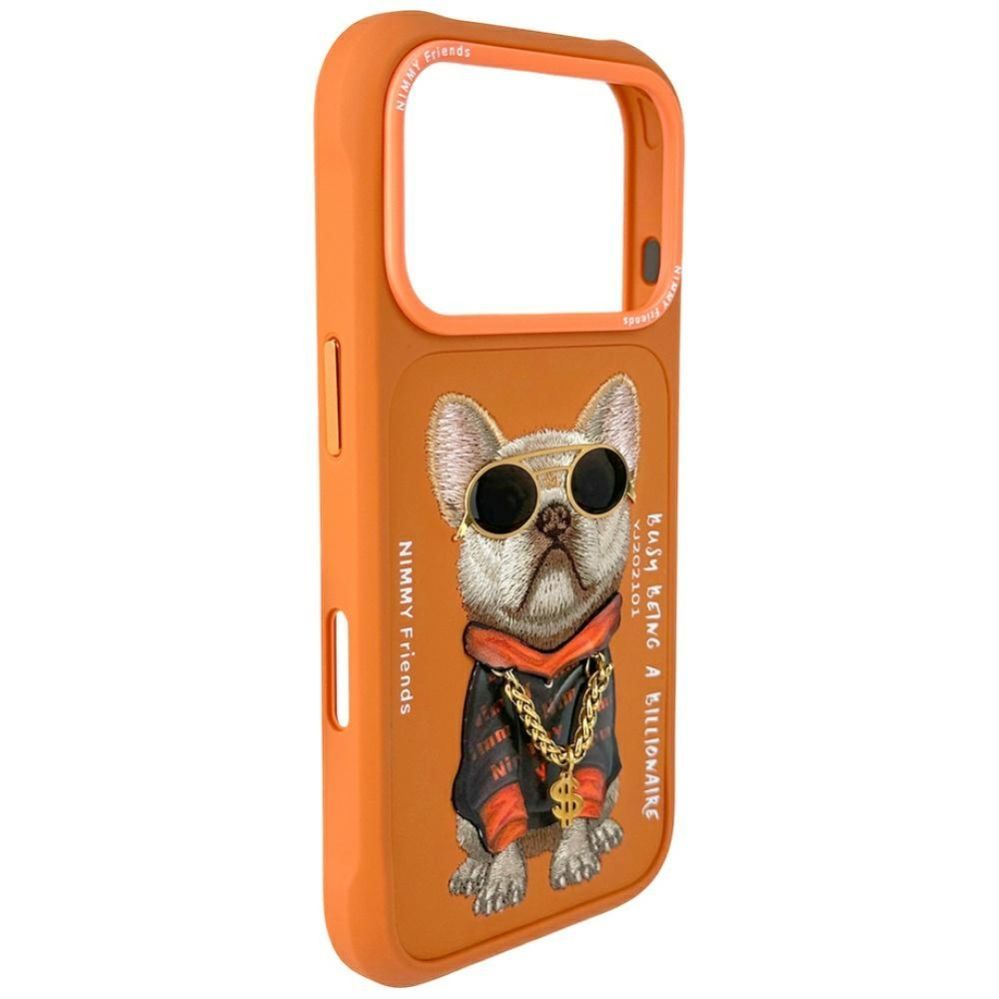 Other goods Nimmy Nimmy Glasses Cool Dog Case for iPhone 17 Pro Max - Orange