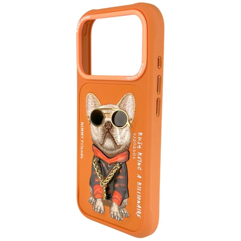 Other goods Nimmy Nimmy Glasses Cool Dog Case for iPhone 17 Pro Max - Orange