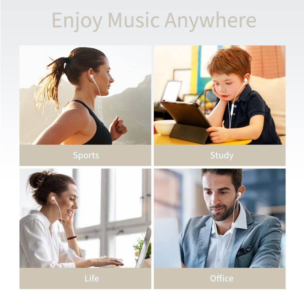 Другие товары Tech-Protect Tech-Protect Ultraboost Core Mini Jack Wired Headphones - White