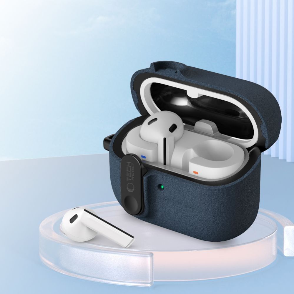 Другие товары Tech-Protect Tech-Protect Slim Hook Case for Samsung Galaxy Buds 3 / 3 FE / 3 Pro - Navy Blue