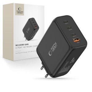 Muud kaubad Tech-Protect  Tech-Protect NC240W-GaN 4-Port 240W Wall Charger - Black 