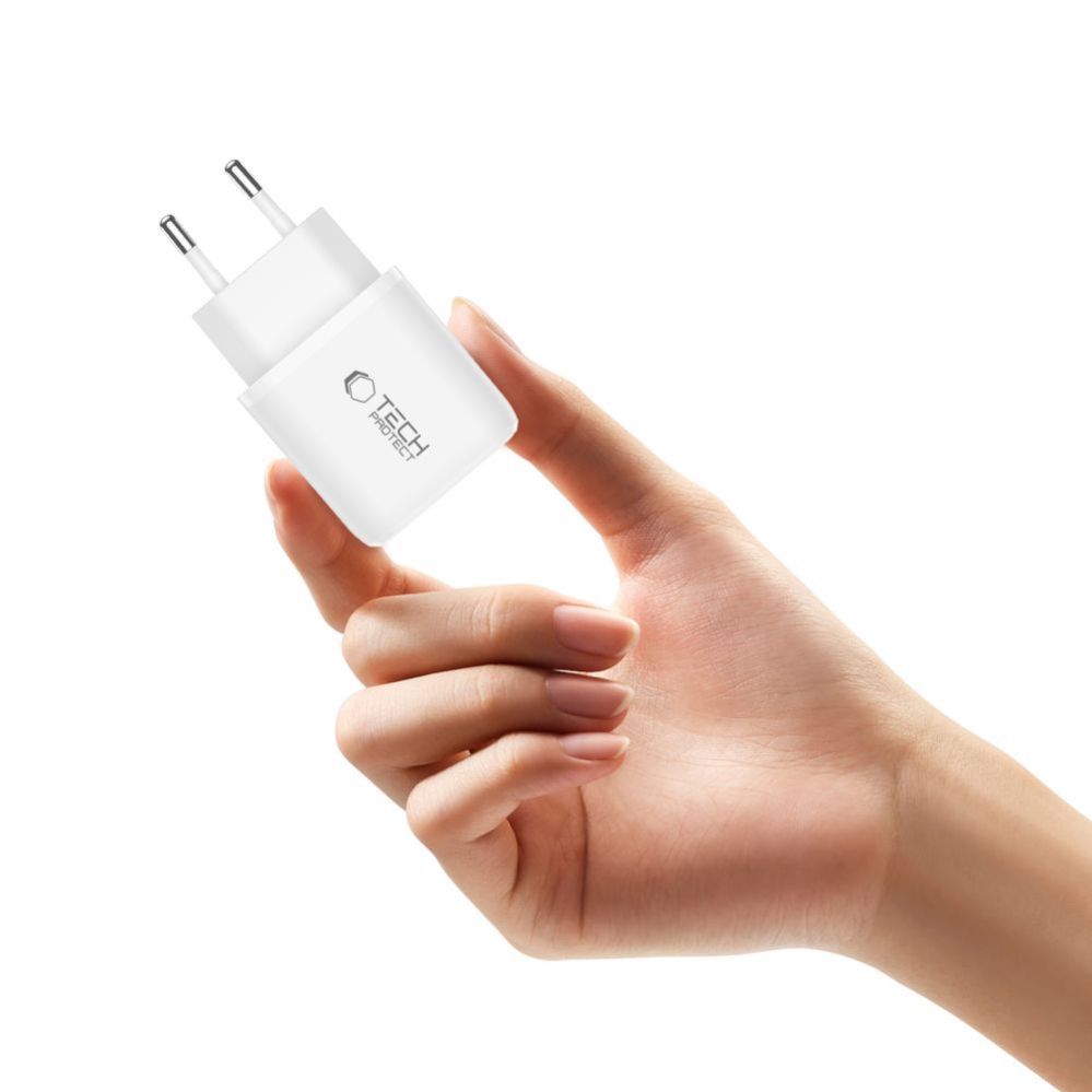 Other goods Tech-Protect Tech-Protect NCA45W-GAN 2-Port 45W Wall Charger with USB-C Cable - White