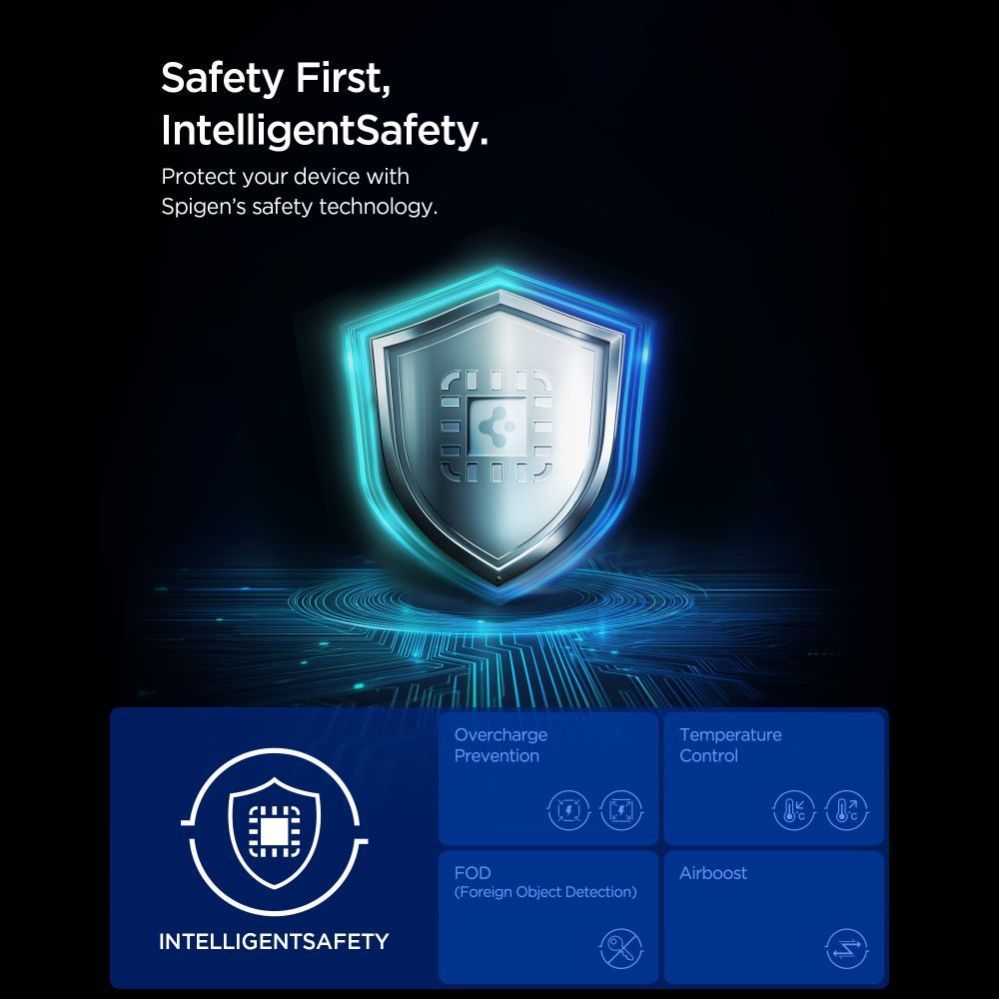 Muud kaubad Spigen Spigen Essential Qi2.2 25W 3in1 MagSafe Magnetic Wireless Charger - Black