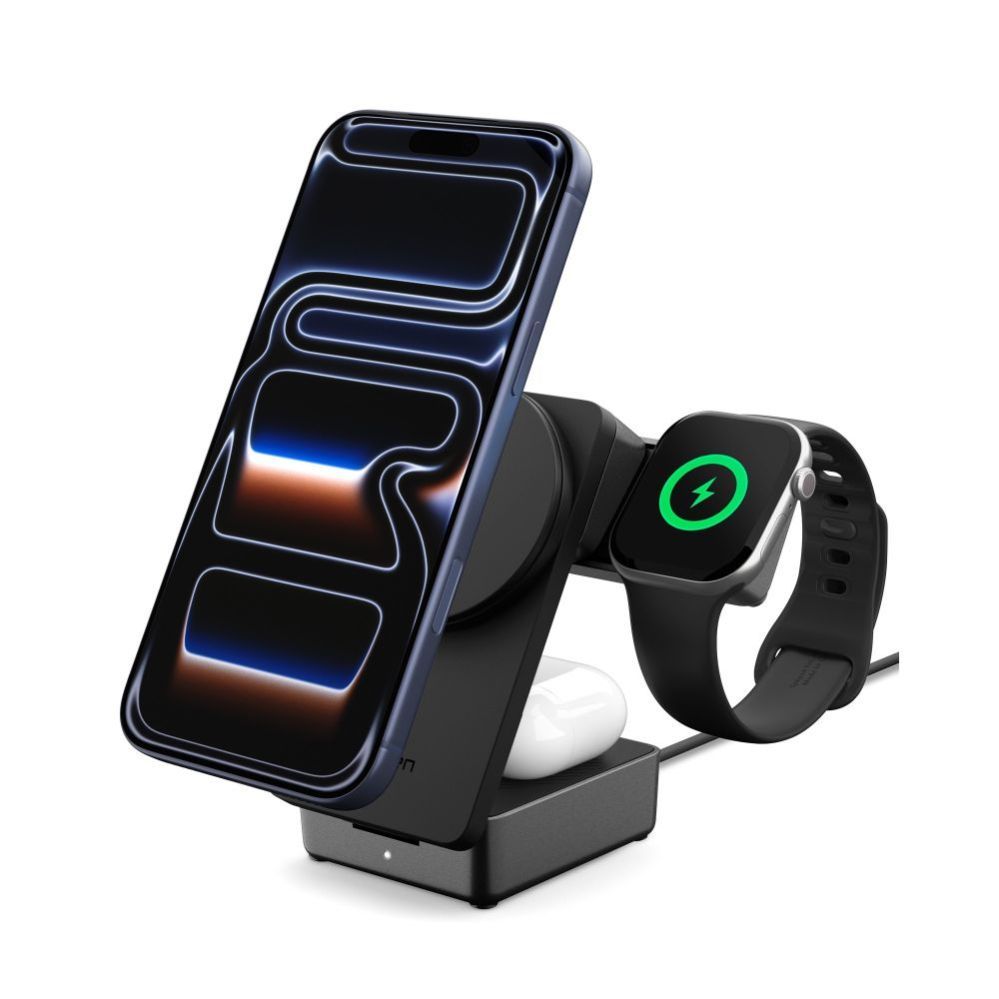 Muud kaubad Spigen Spigen Essential Qi2.2 25W 3in1 MagSafe Magnetic Wireless Charger - Black
