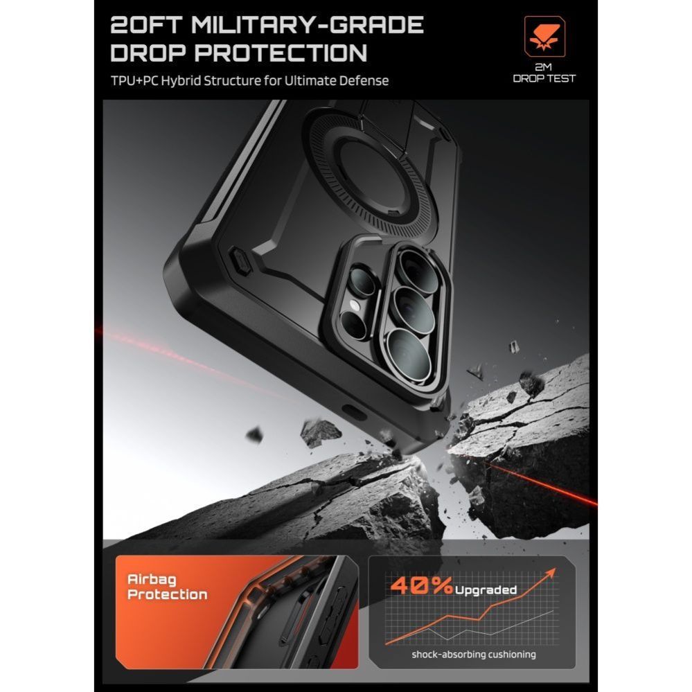 Muud kaubad Supcase Supcase Unicorn Beetle Pro Mag MagSafe 2-set Case for Samsung Galaxy S26 Ultra - Black