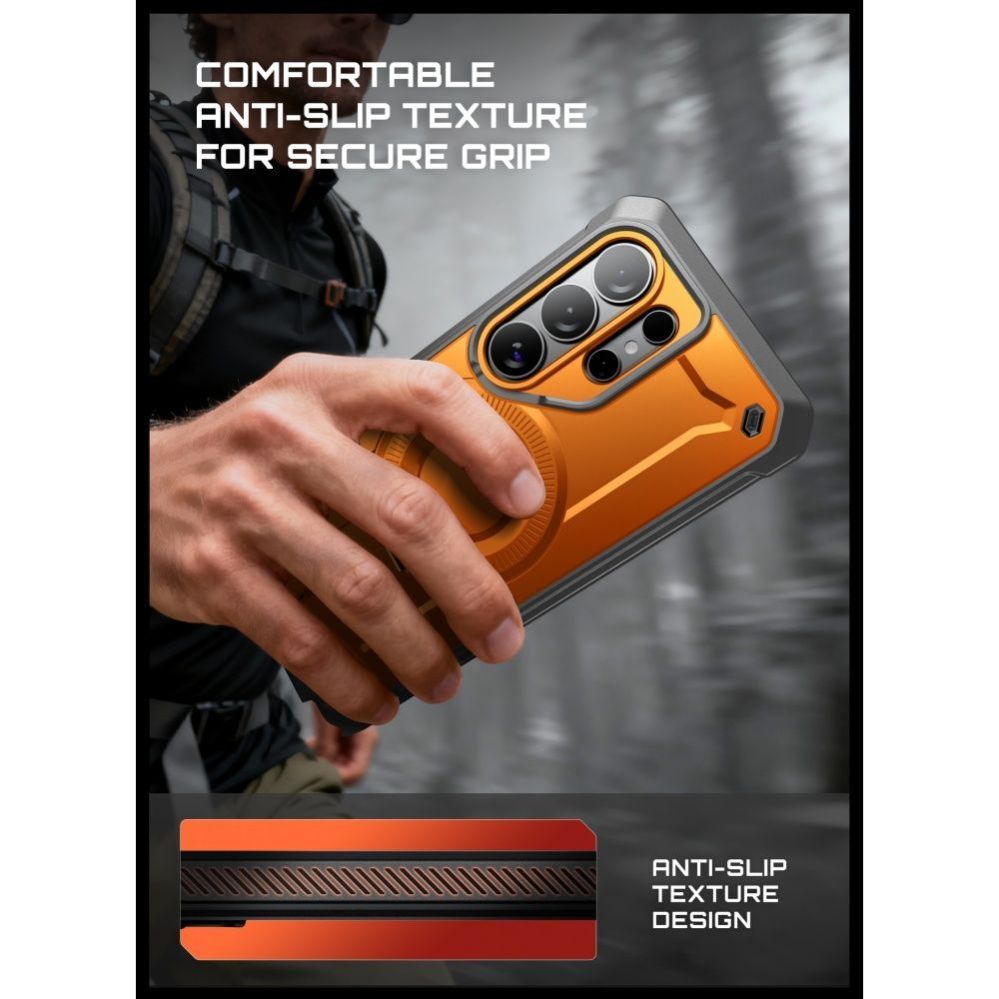 Muud kaubad Supcase Supcase Unicorn Beetle Pro Mag MagSafe 2-set Case for Samsung Galaxy S26 Ultra - Black and Orange
