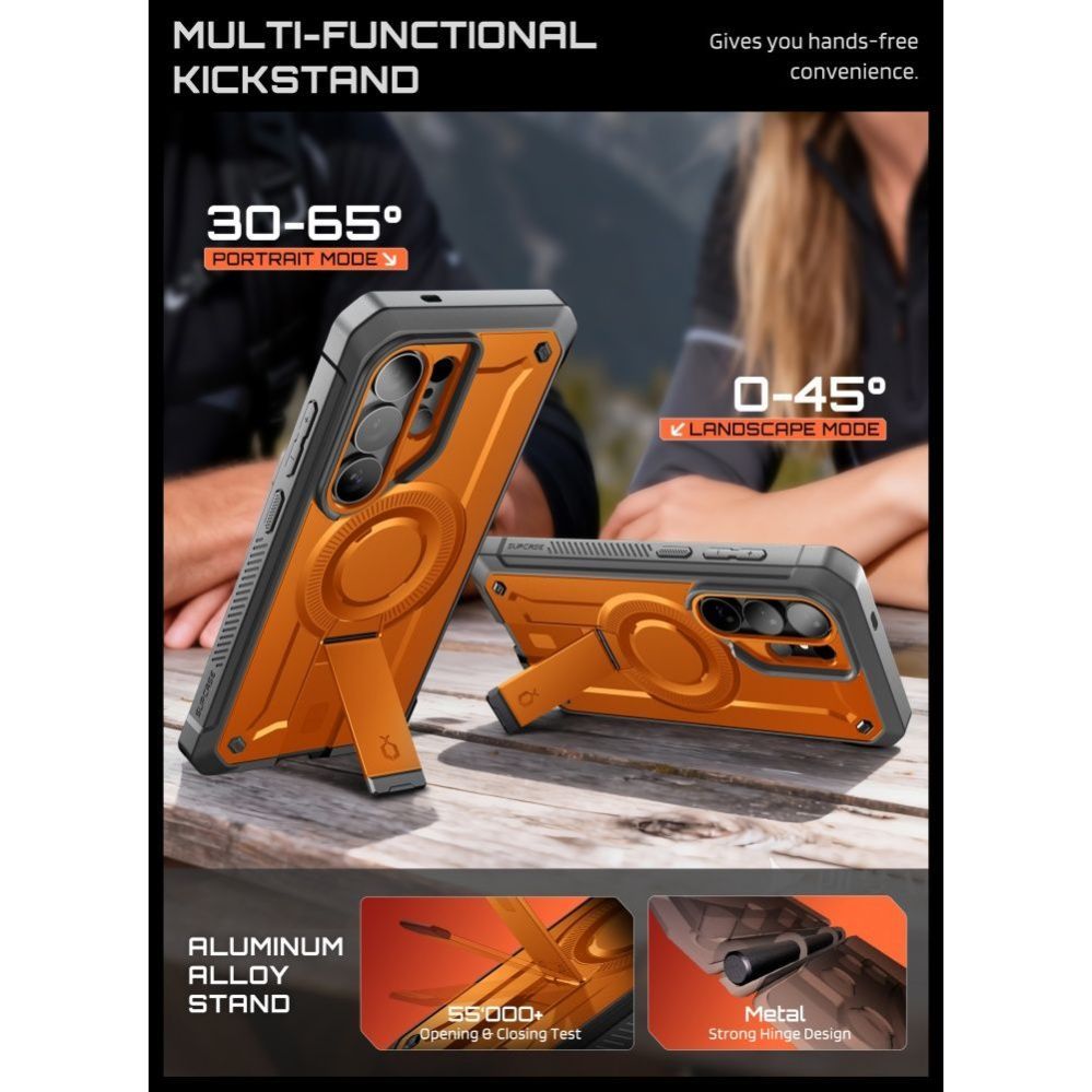 Muud kaubad Supcase Supcase Unicorn Beetle Pro Mag MagSafe 2-set Case for Samsung Galaxy S26 Ultra - Black and Orange