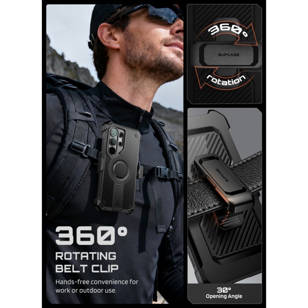 Muud kaubad Supcase Supcase Unicorn Beetle Pro Mag MagSafe 2-Set Case for Samsung Galaxy S26 Ultra - Black