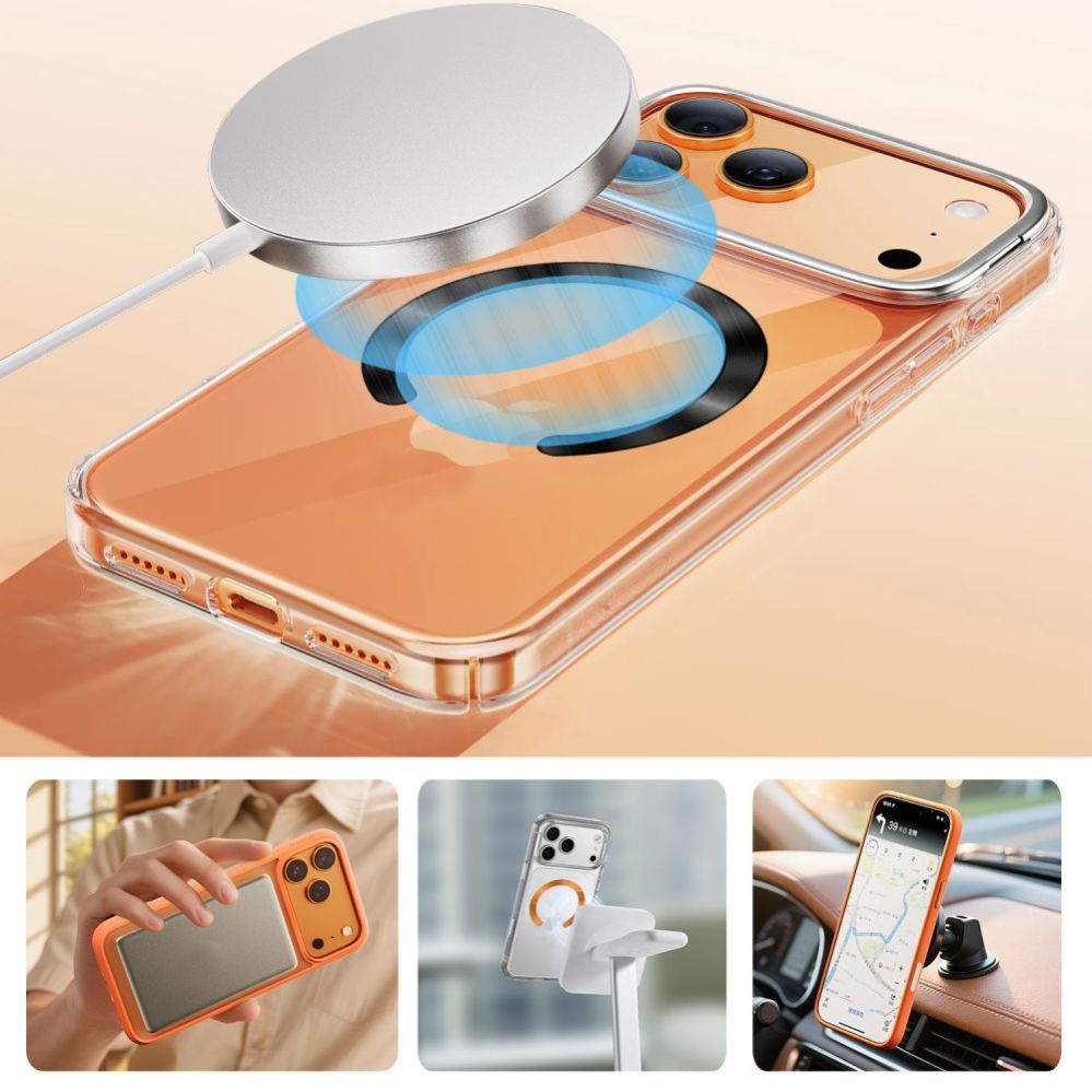 Другие товары Tech-Protect Tech-Protect MMP-210 MagSafe 2-Pack Magnetic Ring - Orange / Black