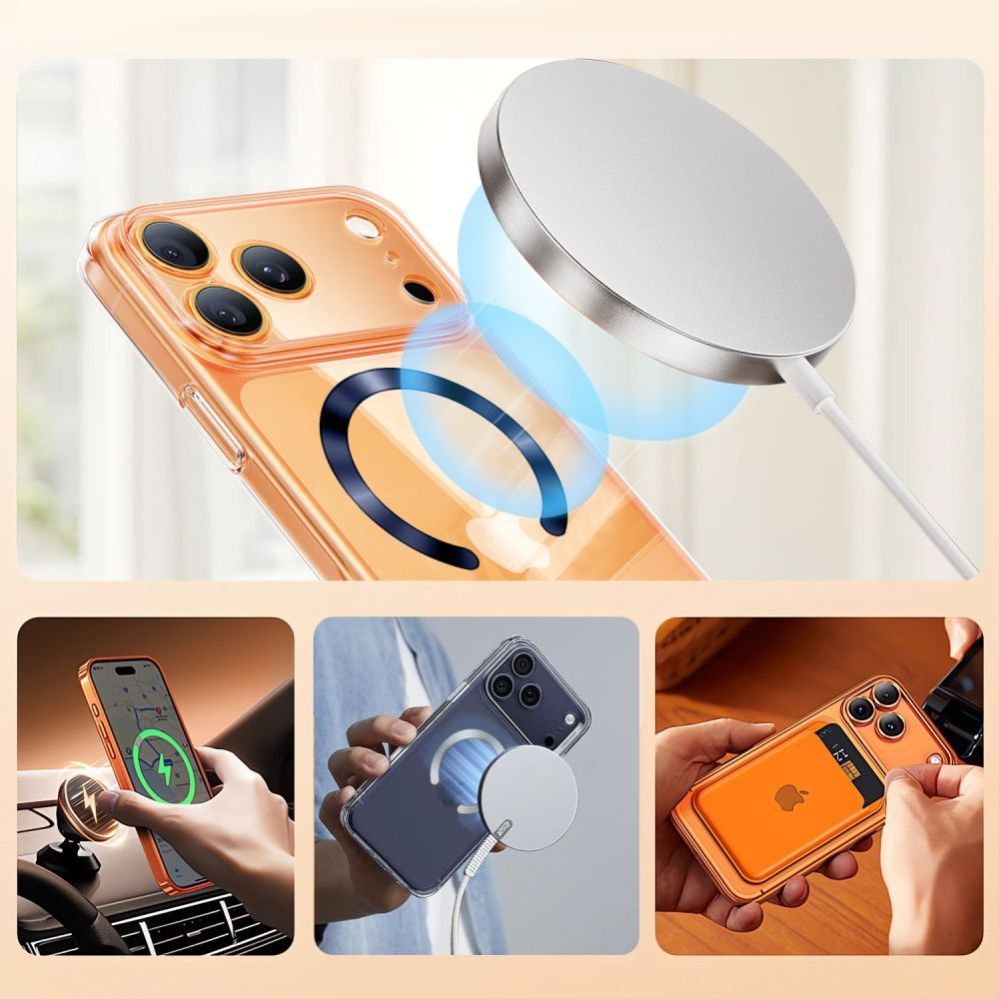 Другие товары Tech-Protect Tech-Protect MMP-210 MagSafe 2-Pack Magnetic Ring - Orange / Black