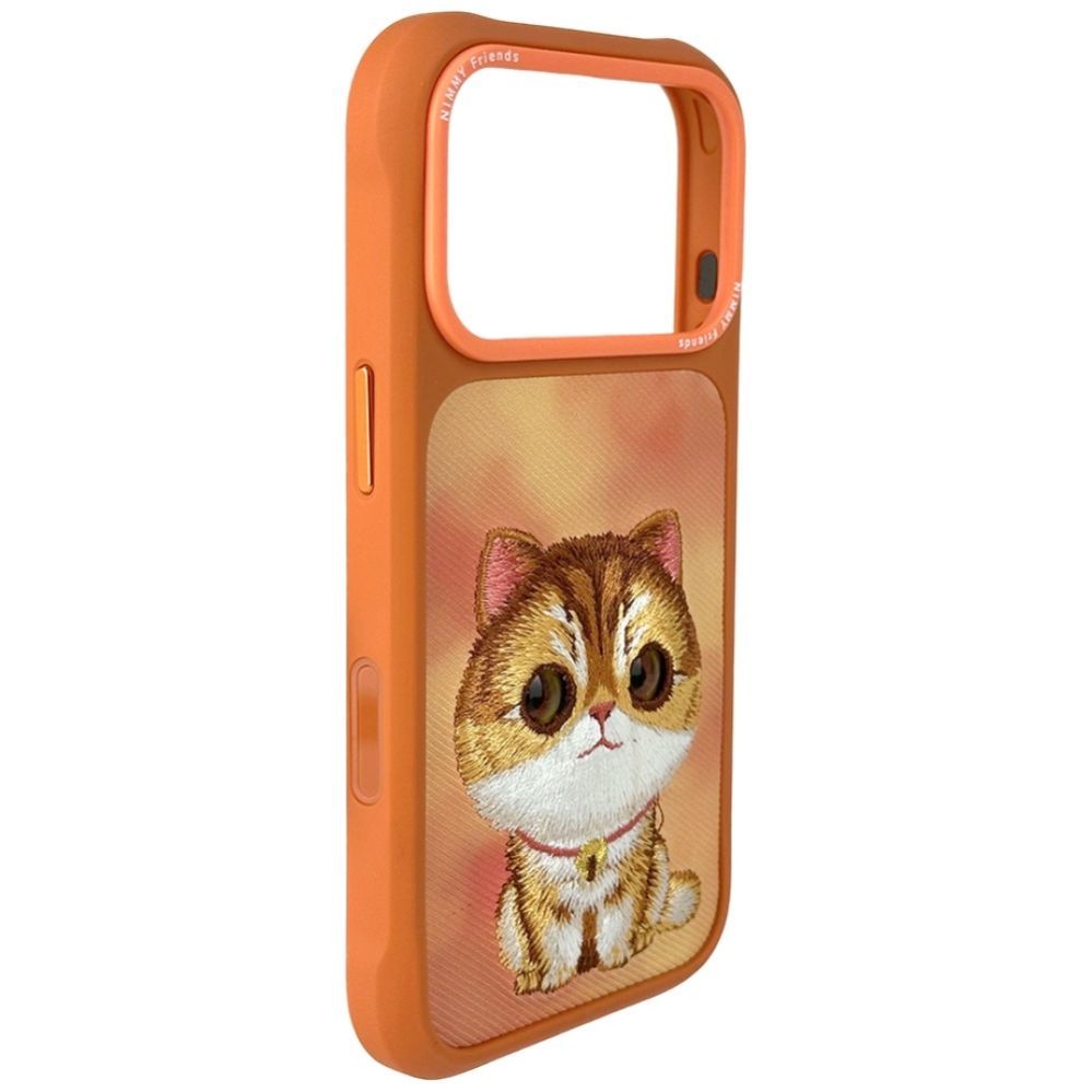 Muud kaubad Nimmy Nimmy Big Eyed Pet 2.0 Cat case for iPhone 17 Pro - orange