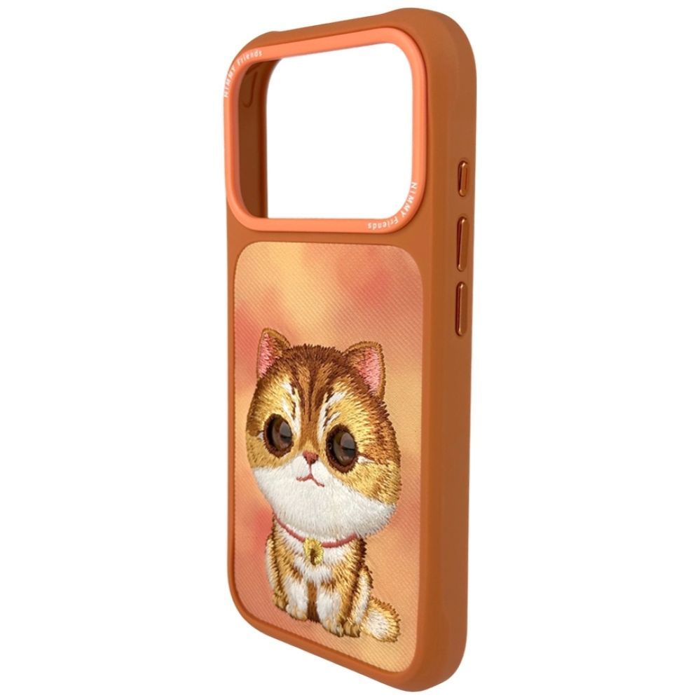 Muud kaubad Nimmy Nimmy Big Eyed Pet 2.0 Cat case for iPhone 17 Pro - orange