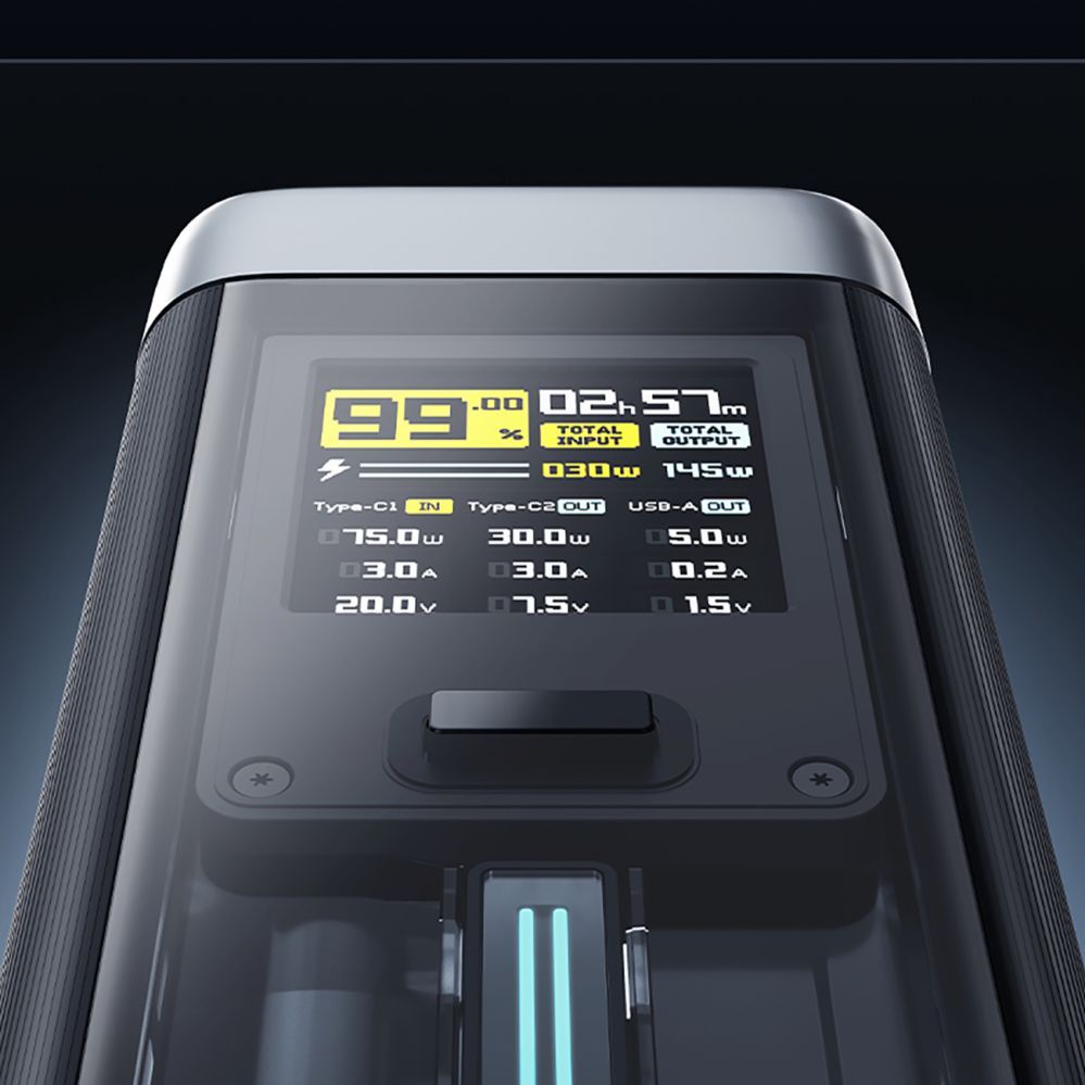 Power bank Cuktech Powerbank Cuktech CUK00P23GLBK 210W 25000mAh Power Bank 2 x USB-C 1 x USB-A - Black