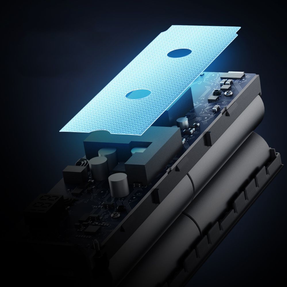 Väline aku Cuktech Powerbank Cuktech CUKP200XGLGR 100W 20000mAh 2 x USB-C 1 x USB-A - gray