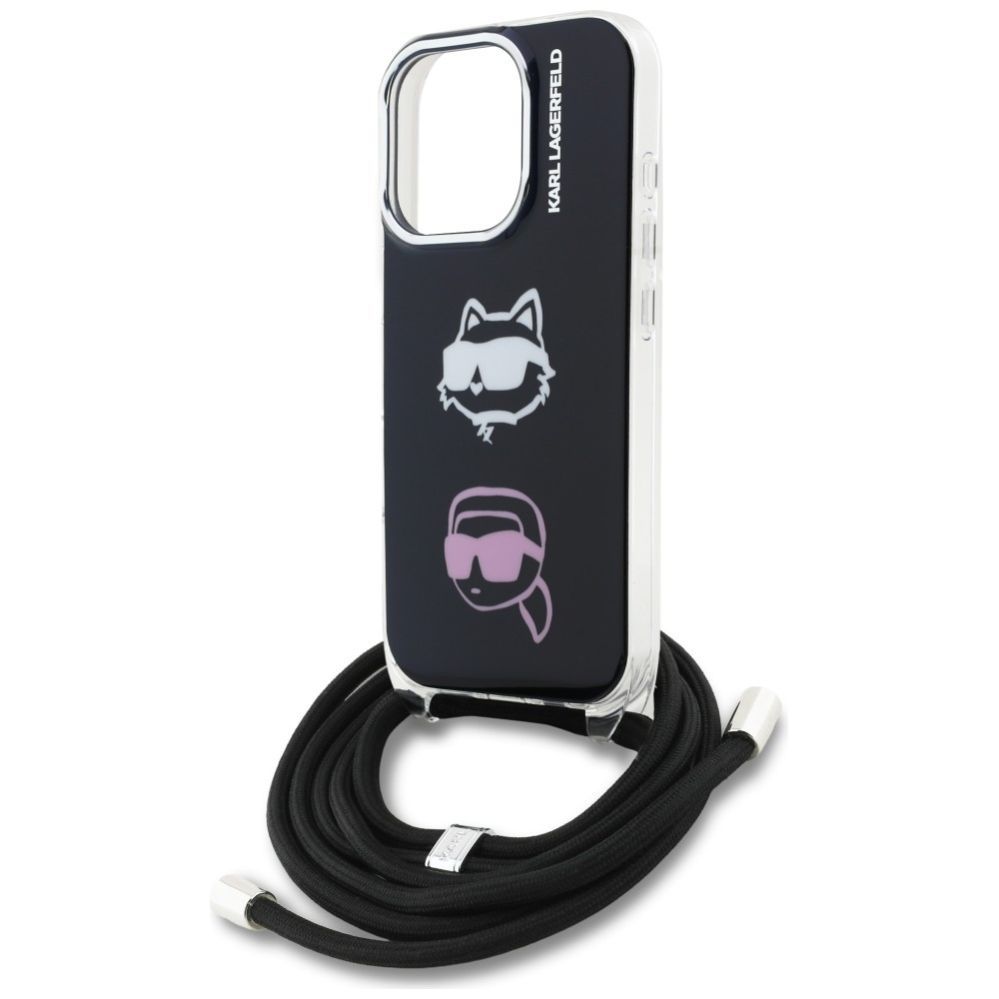 Другие товары Karl Lagerfeld Karl Lagerfeld IML Crossbody Karl&Choupette Head Case for iPhone 16 Pro Max - Black
