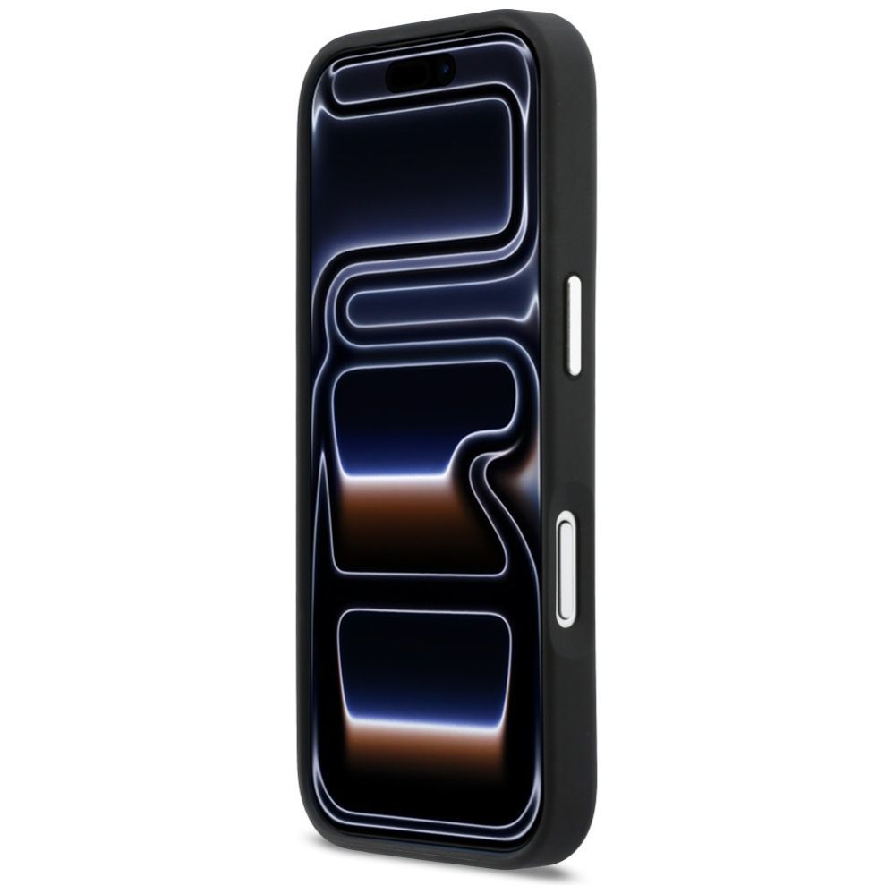 Kitos prekės Karl Lagerfeld Karl Lagerfeld Karl & Choupette Print & Pocket Case for iPhone 17 Pro - Black