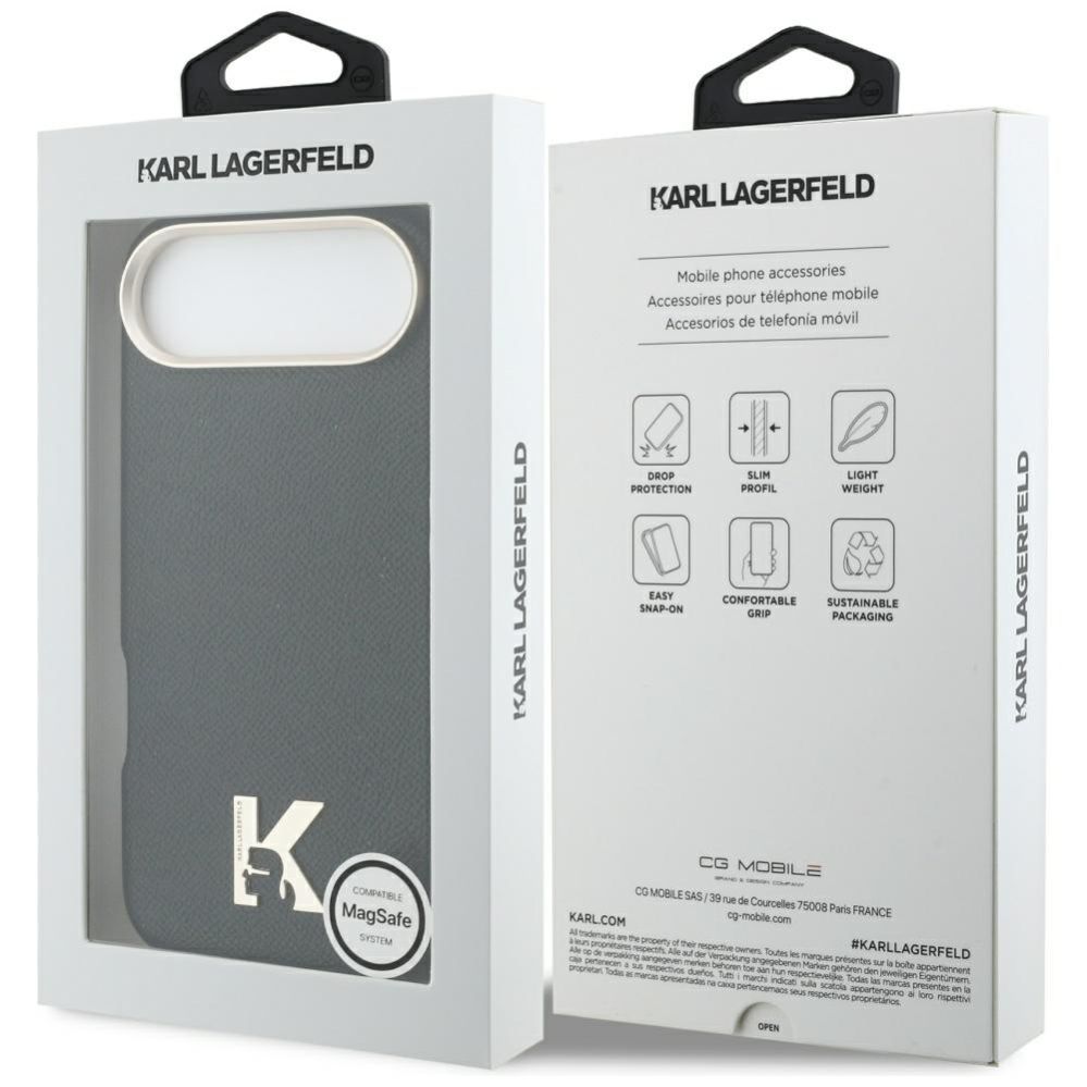 Kitos prekės Karl Lagerfeld Karl Lagerfeld Karl Head Logo MagSafe Case for iPhone Air - Black